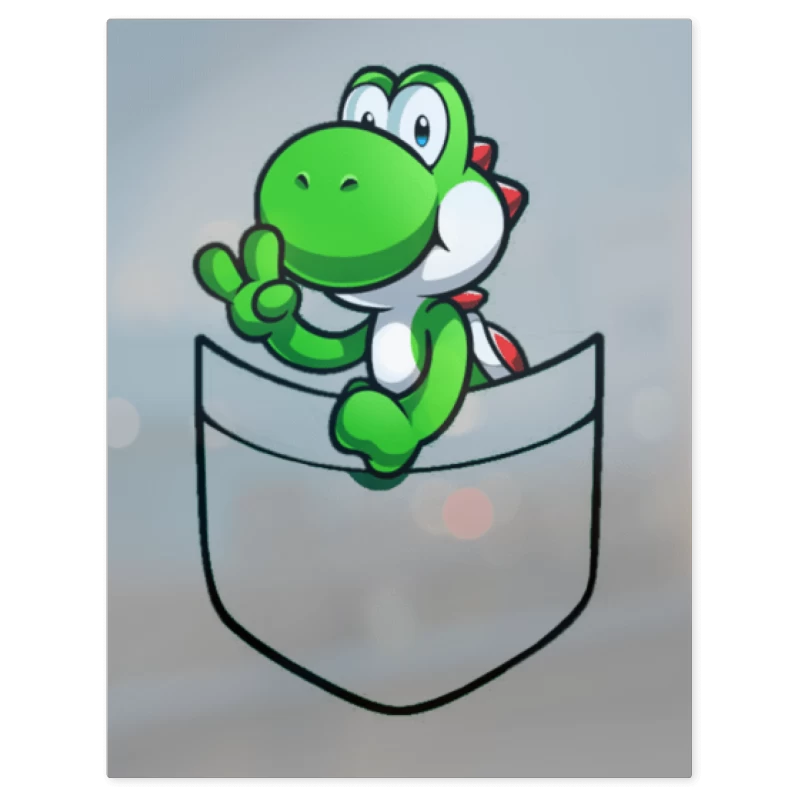 Yoshi de Bolsillo – Print Metálico