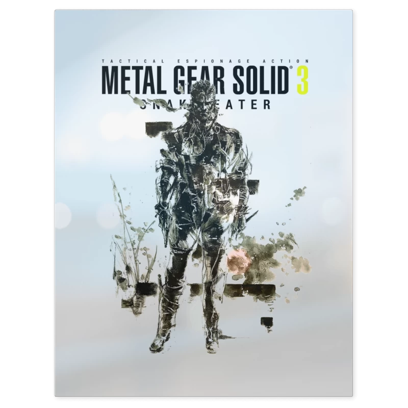 Metal Gear Solid 3 Snake Eater Naked Snake – Print Metálico
