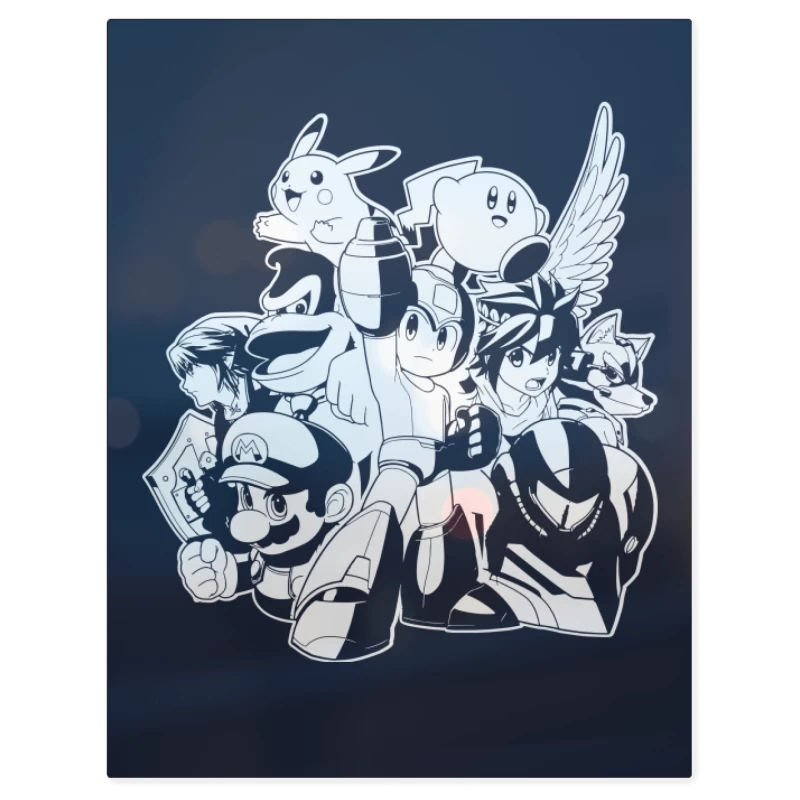 Smash Bros - Personajes – Print Metálico