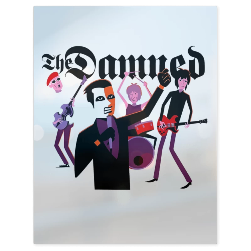 The Damned Cartoon – Print Metálico