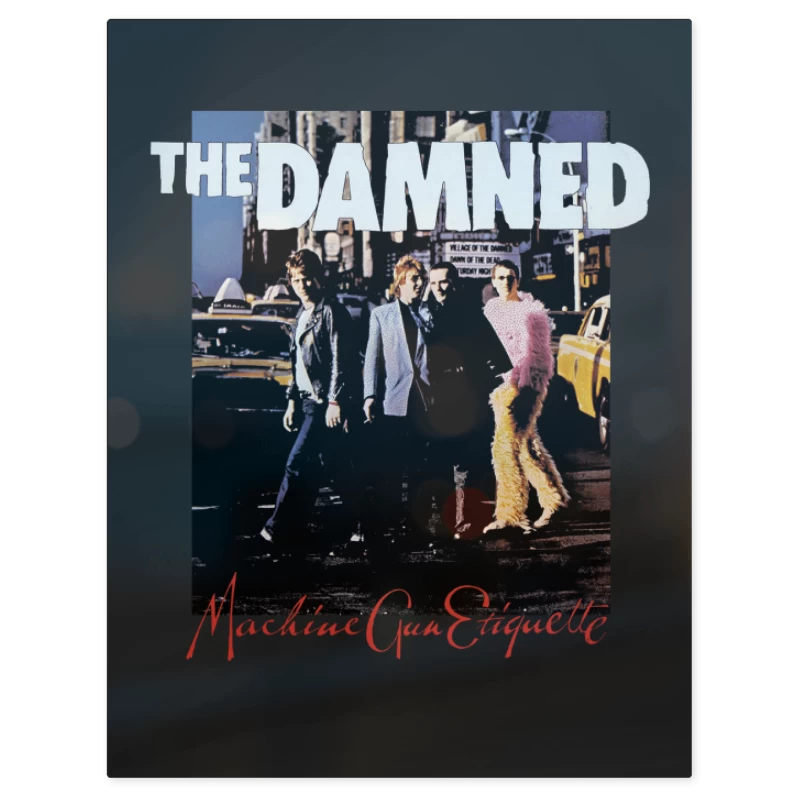 The Damned Machine Gun Etiquette – Print Metálico