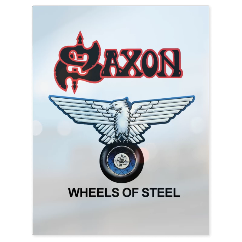 Saxon Wheels – Print Metálico