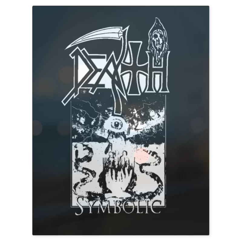 Death Symbolic B – Print Metálico