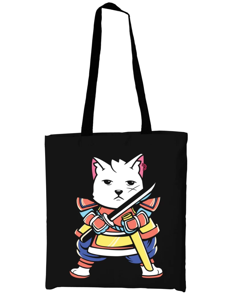 Totebag Samurai Neko Warrior