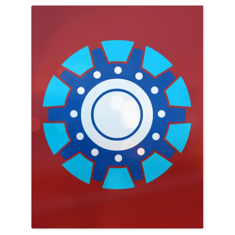 Iron Man - Reactor V1 – Print Metálico