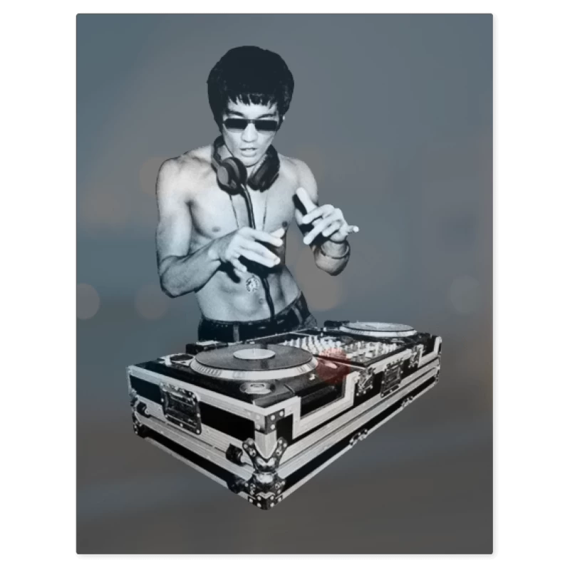 Bruce Lee Tony Stark – Print Metálico