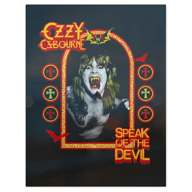 Ozzy Osbourne Speak of the Devil – Print Metálico