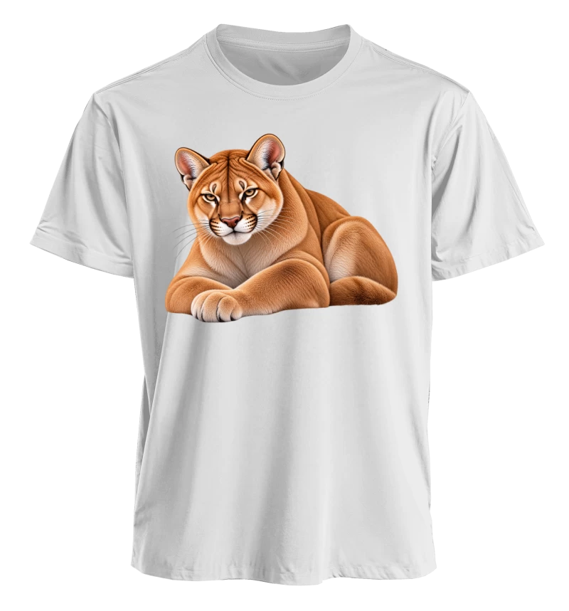 Polera Puma Chileno – Ilustración Realista de Fauna Silvestre | Sur Nativo Arte