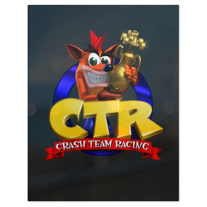 Crash Bandicoot CTR – Print Metálico