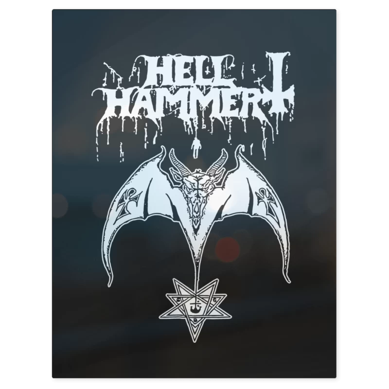 Satanic Rites Hellhammer – Print Metálico