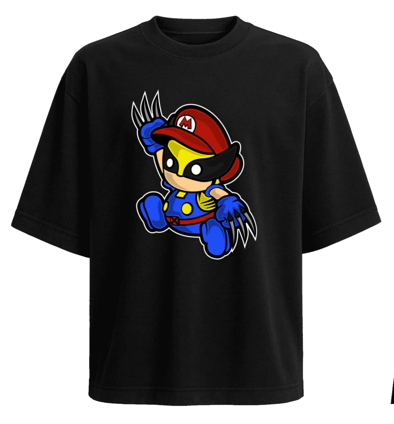 Polera Oversize 280 grs Mario Wolverine
