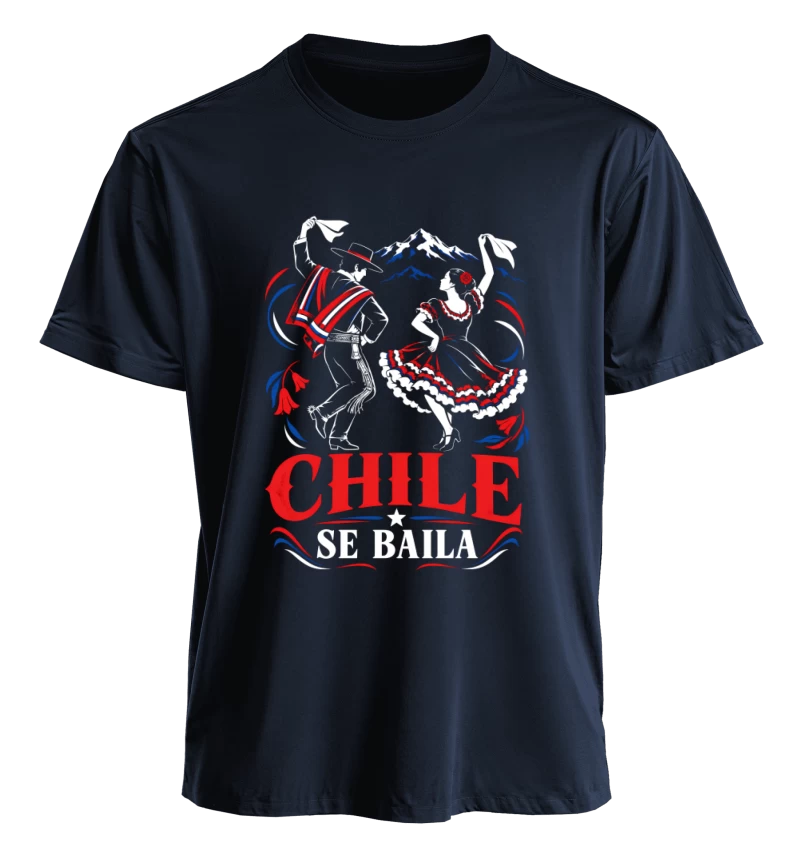 Polera Fiestas Patrias Chile Se Baila | Frente