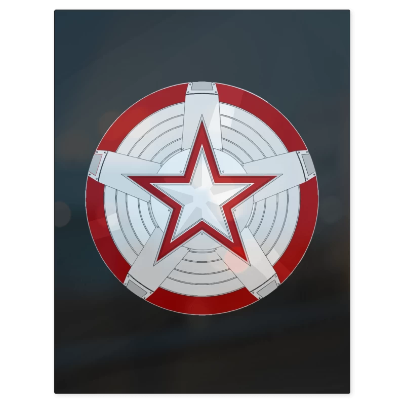 Red Guardian Escudo – Print Metálico