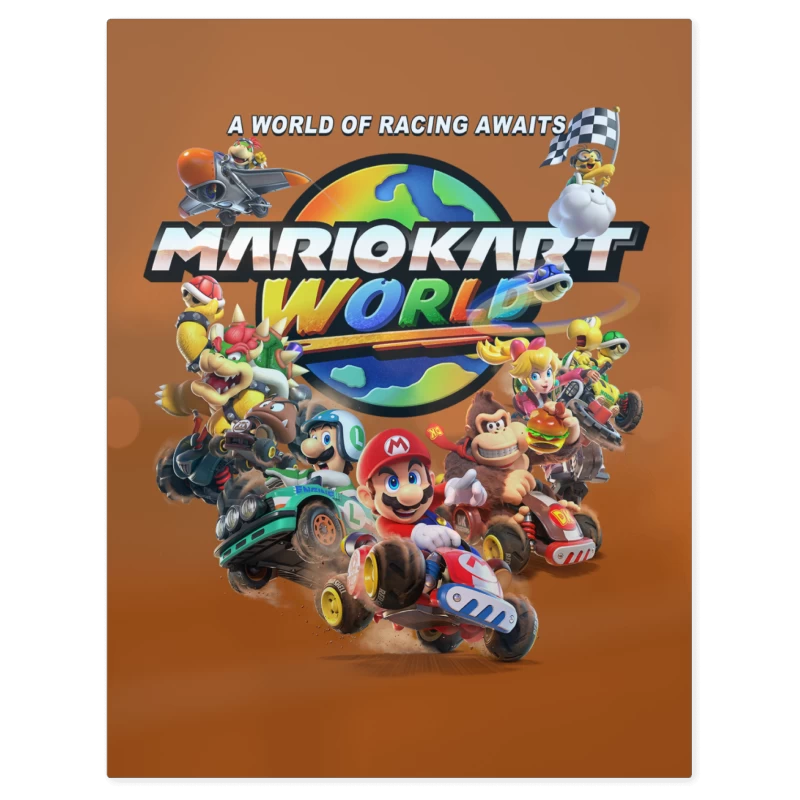 Mario Kart World – Print Metálico