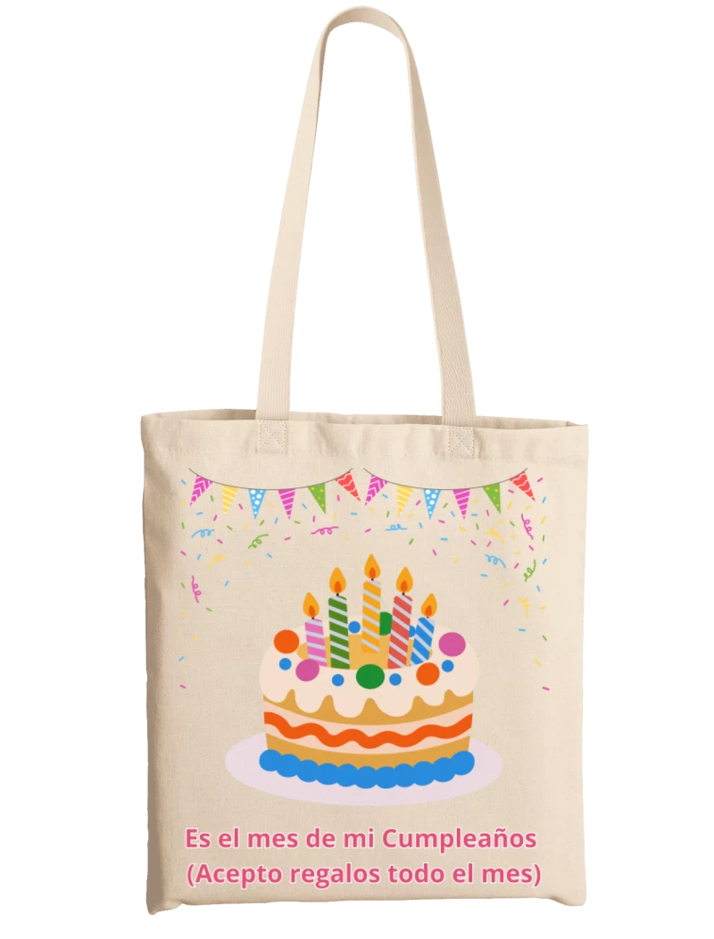 Totebag Mes De Mi Cumpleaños