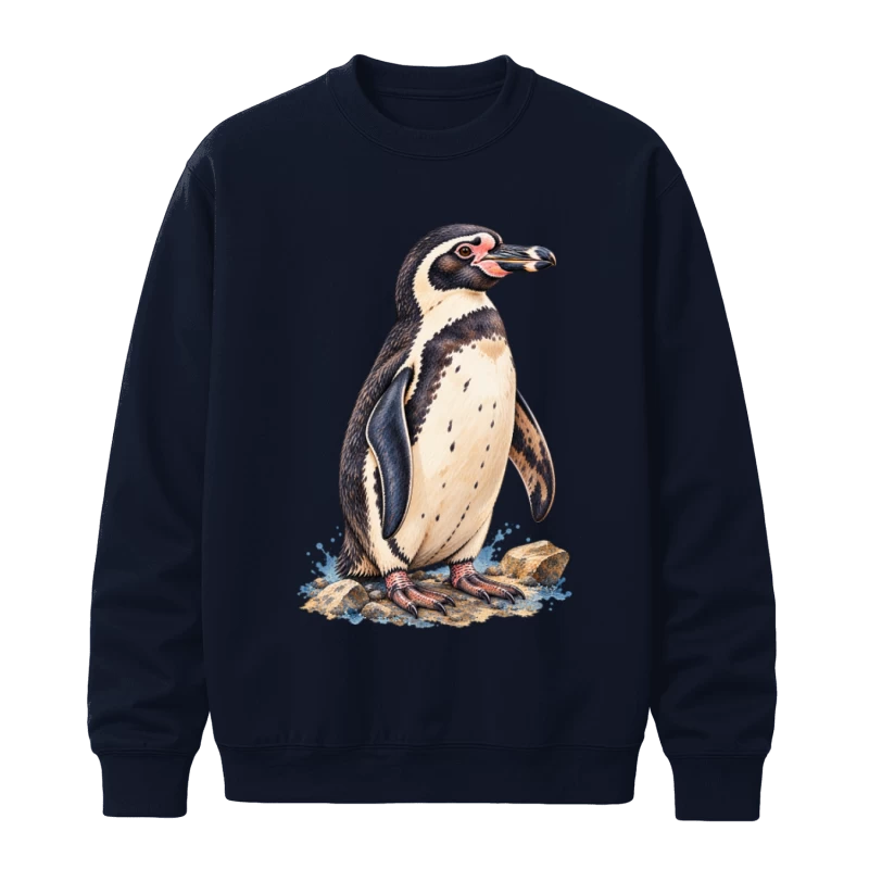 Polerón Pingüino de Humboldt | Ilustración de Fauna Chilena | Sur Nativo