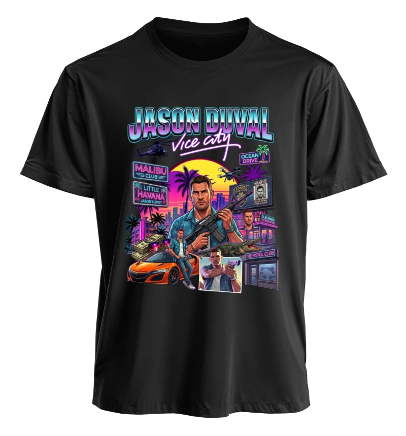 GTA VI "Jason Duval Vice City" Polera