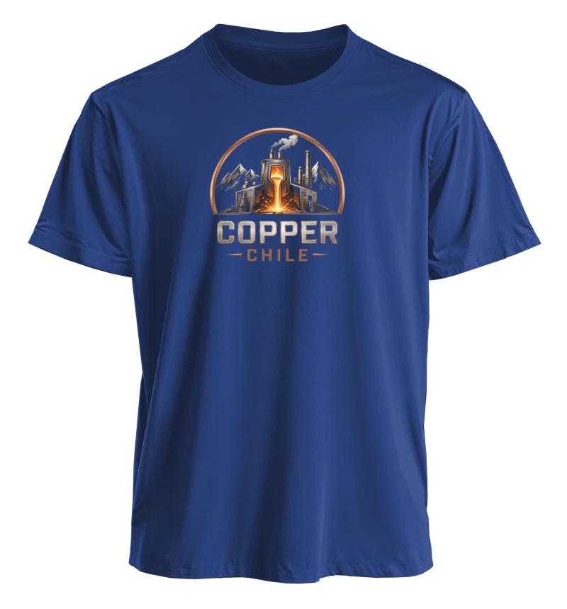 Polera Negra "Copper Chile" – Cobre fundido