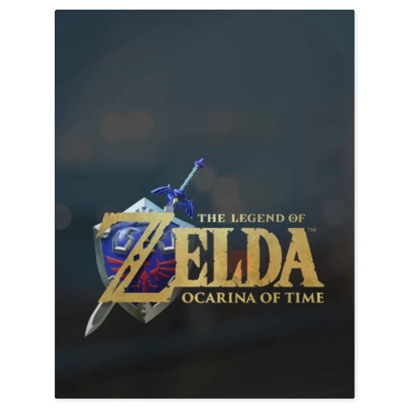Zelda Ocarina Logos – Print Metálico
