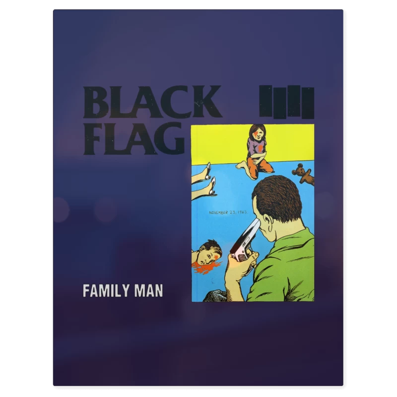 Black Flag Family Man – Print Metálico
