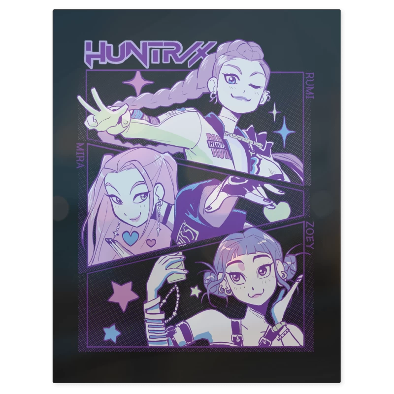 Guerreras del Kpop Huntrx – Print Metálico