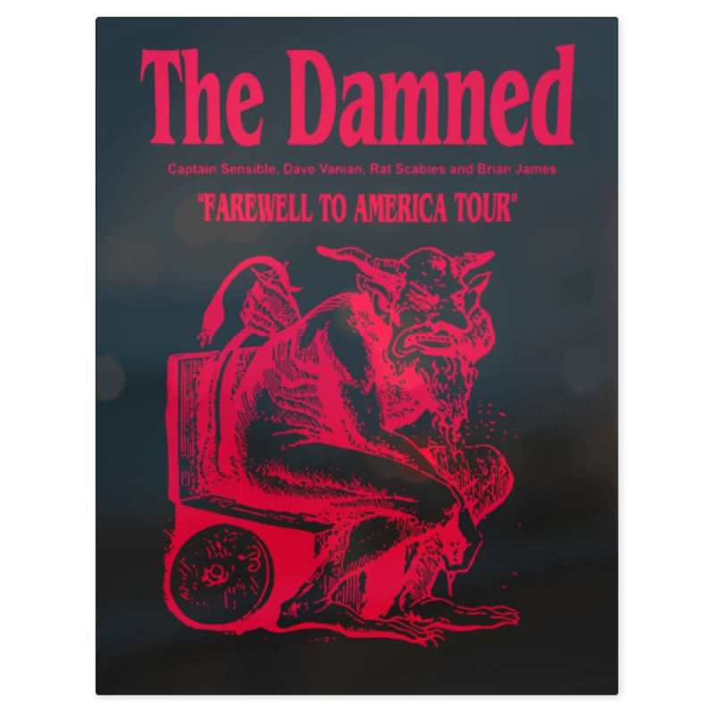 The Damned Farewell to America – Print Metálico