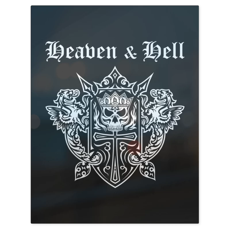 Heaven & Hell Logo B – Print Metálico