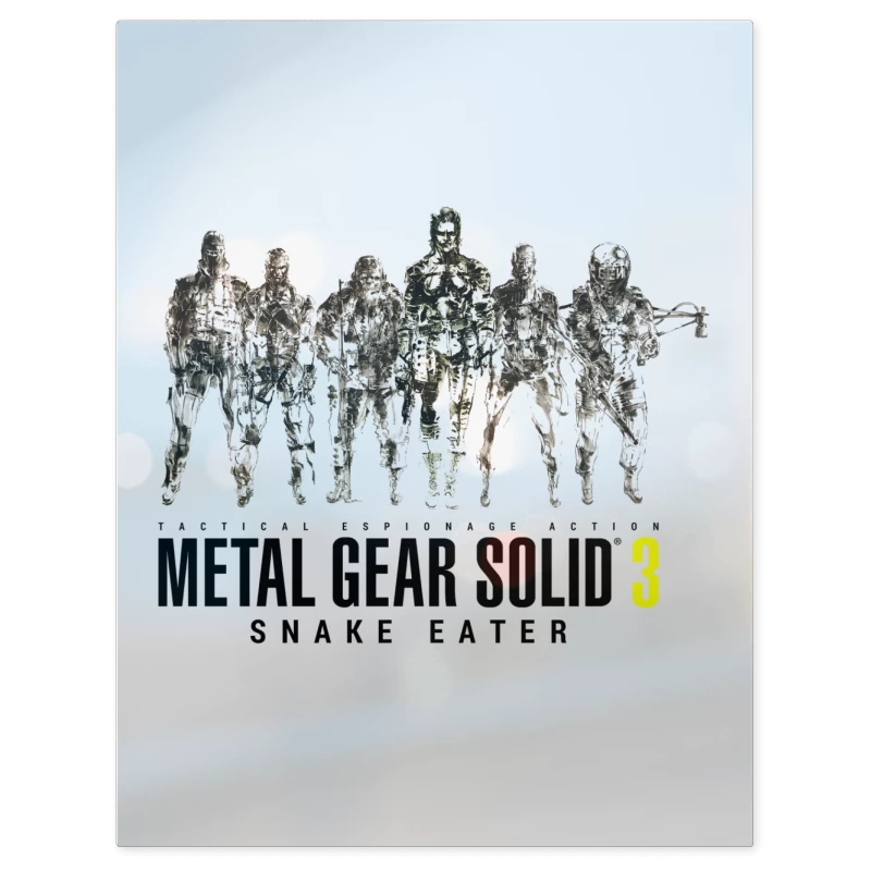 Metal Gear Solid 3 Snake Eater Unidad Cobra – Print Metálico