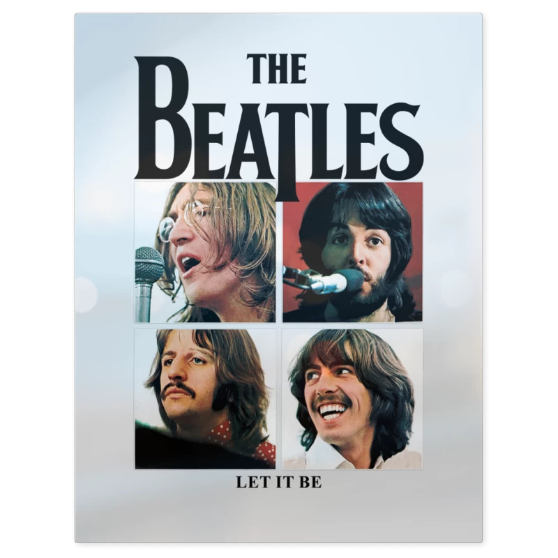 The Beatles Let It Be – Print Metálico