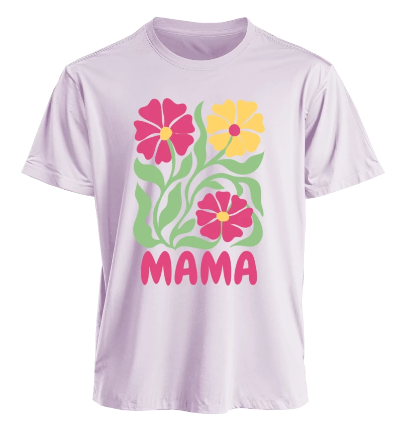 Polera Mama & Mini Flores (Adulto y Talla 2-6)