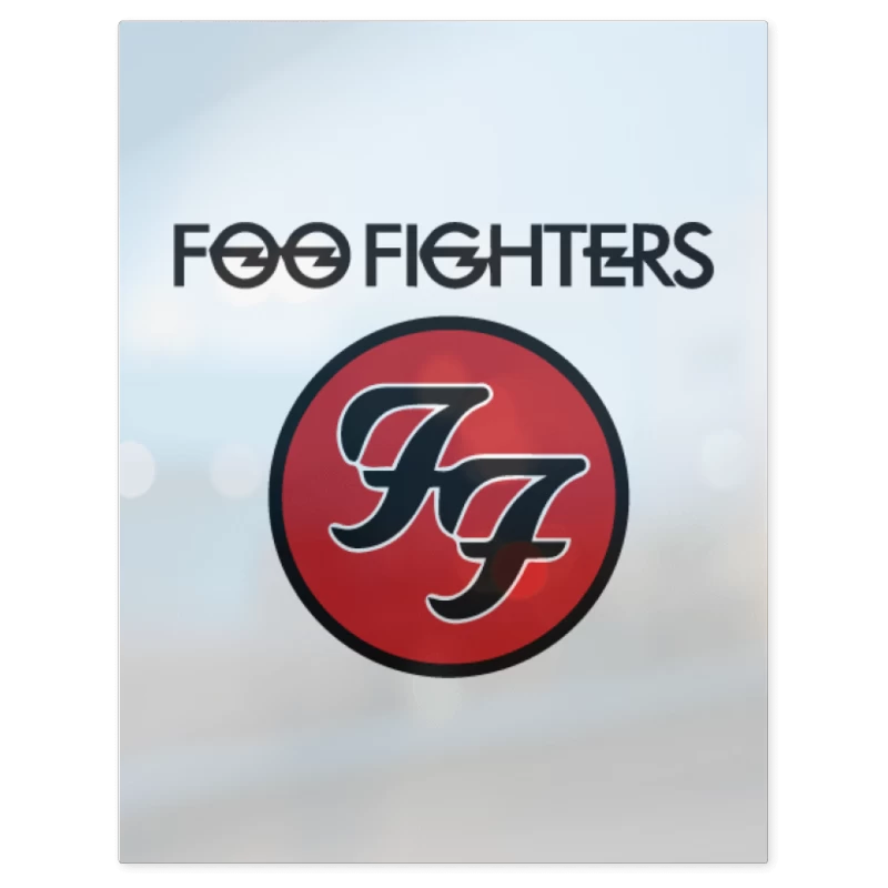 Foo Fighters - Logo – Print Metálico