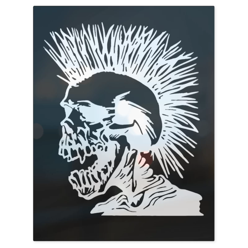 The Exploited Calavera Punk – Print Metálico
