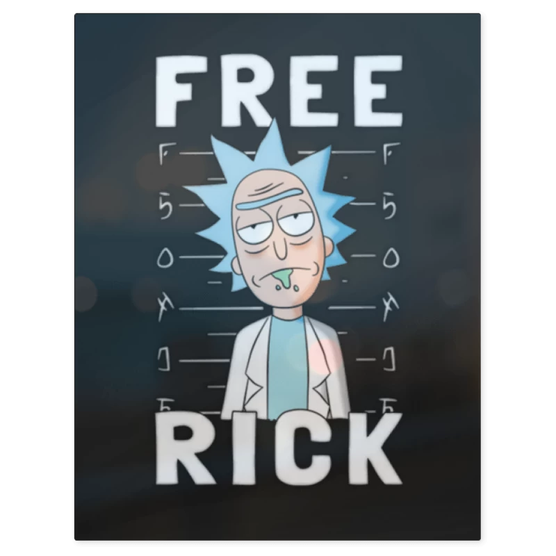Free Rick – Print Metálico