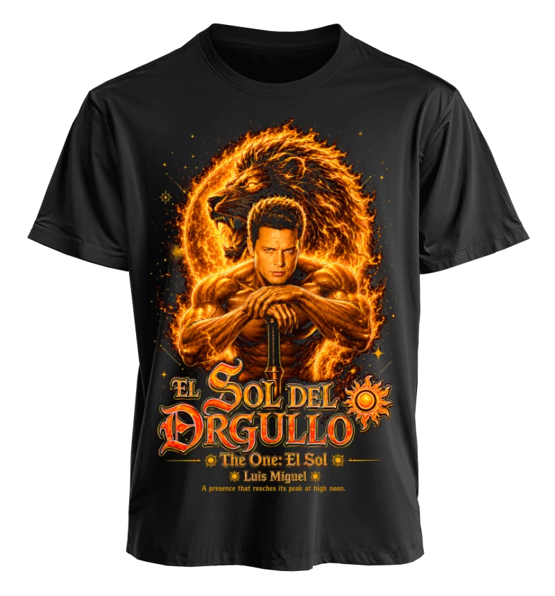 Polera Música Luis Miguel El Sol del Orgullo | Frente