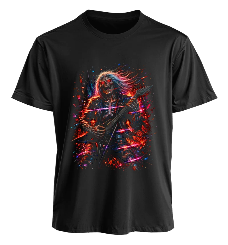 Polera Música Iron Maiden Eddie | Frente + Logo Espalda