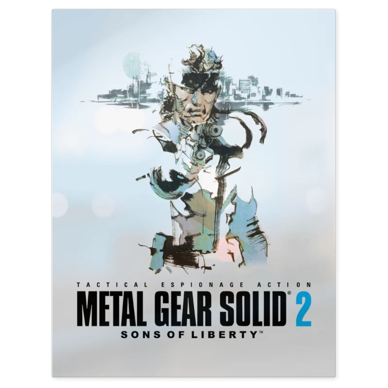 Metal Gear Solid 2 Sons of Liberty Solid Snak – Print Metálico