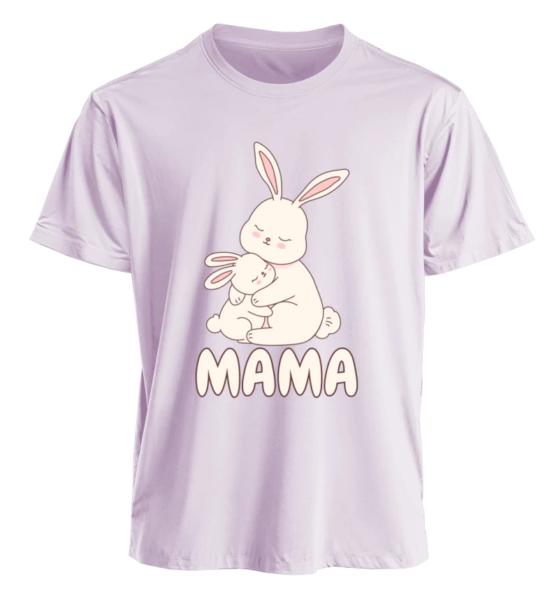 Polera Mama & Mini Conejitos (Adulto y Talla 2-6)
