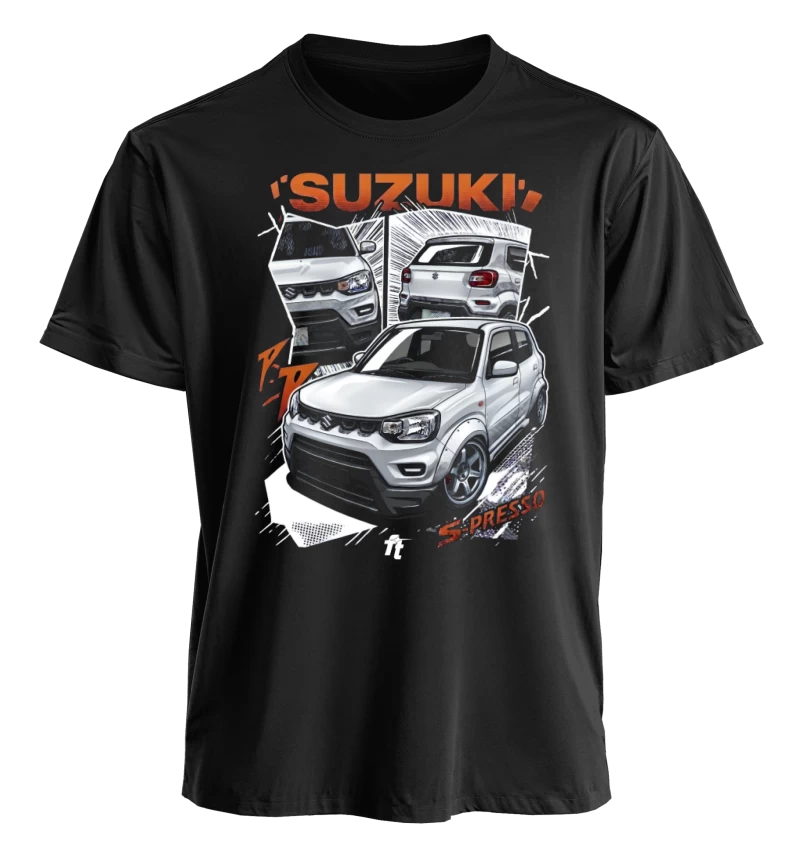 Polera polo cuello redondo / Suzuki S-presso White