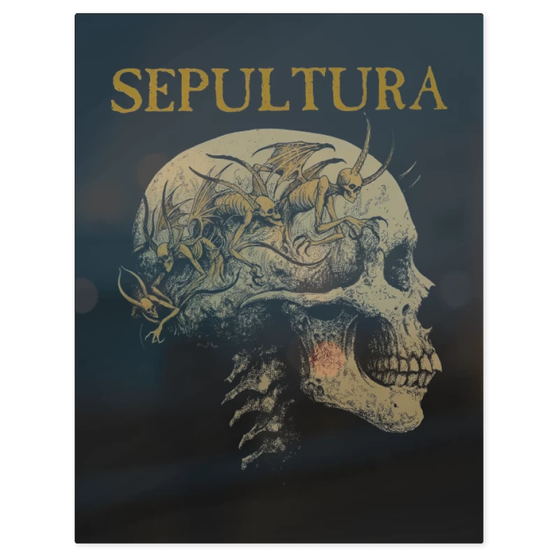 Sepultura Calavera – Print Metálico