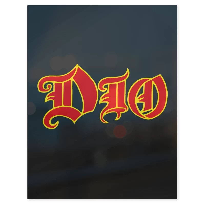 Dio Logo – Print Metálico