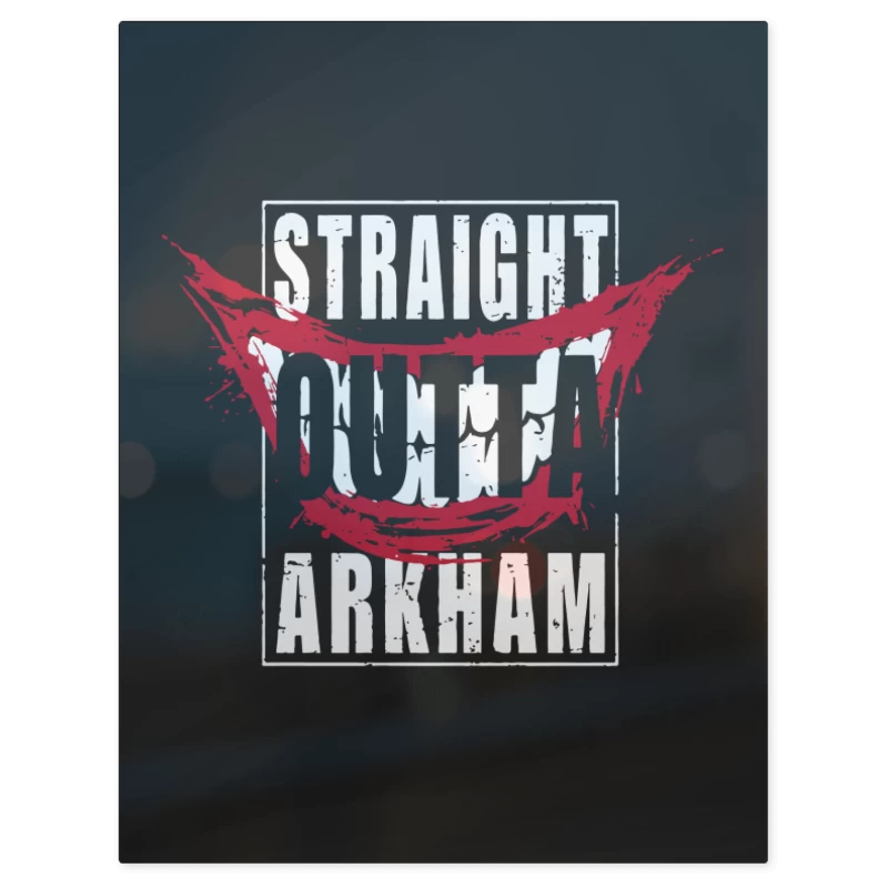 Straight Outta Arkhman – Print Metálico