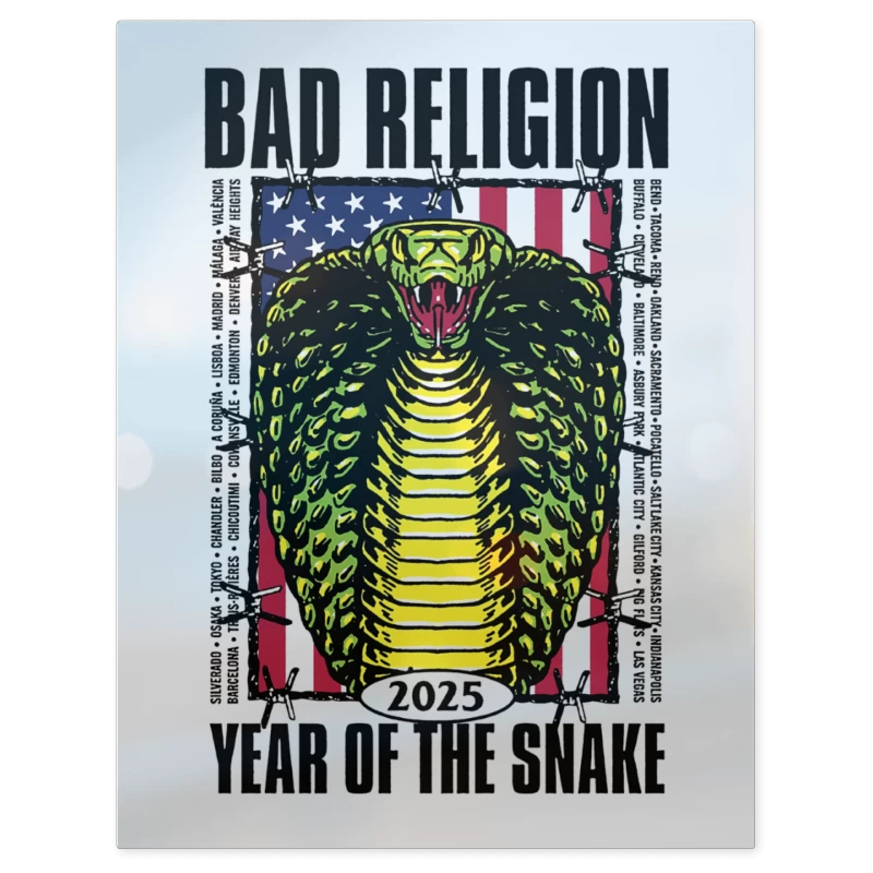 Bad Religion Snake – Print Metálico