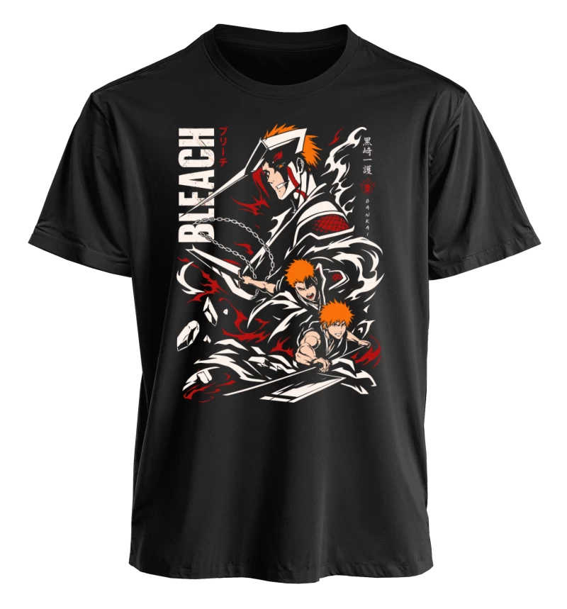 Polera Bleach Ichigo Kurosaki Bankai Evolution