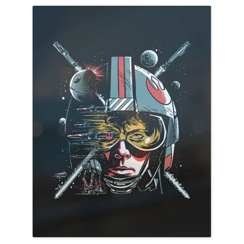 Luke Skywalker Star Wars – Print Metálico
