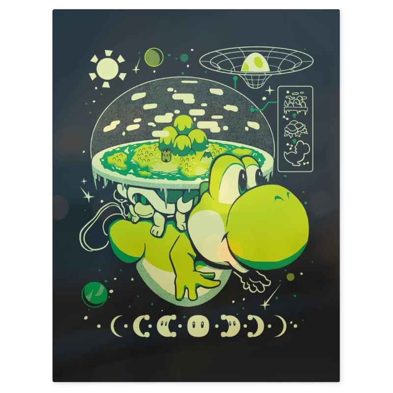 Yoshi Island Nintendo – Print Metálico