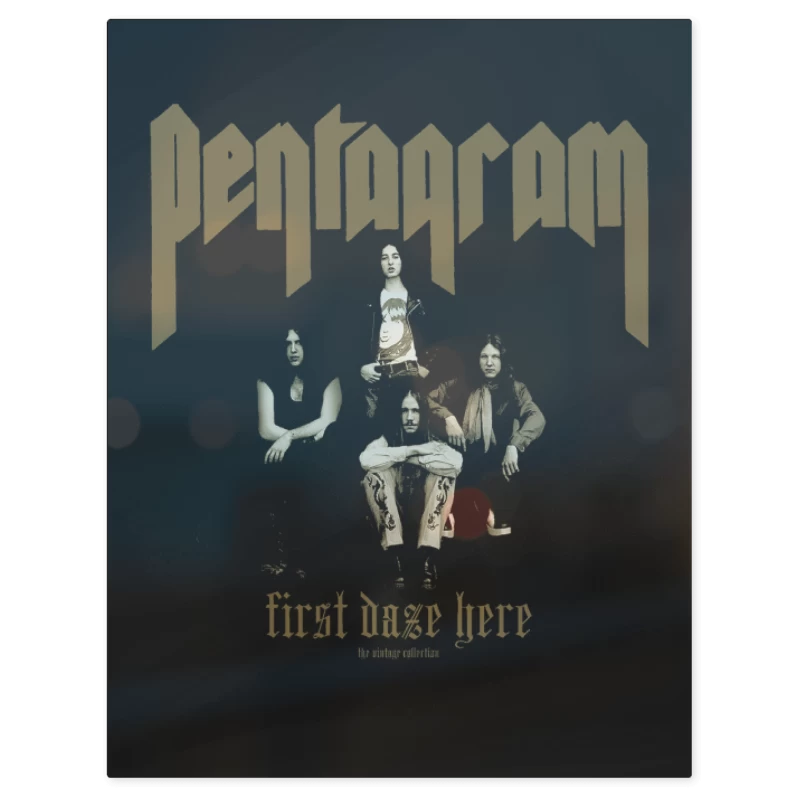 Pentagram First Daze Here – Print Metálico