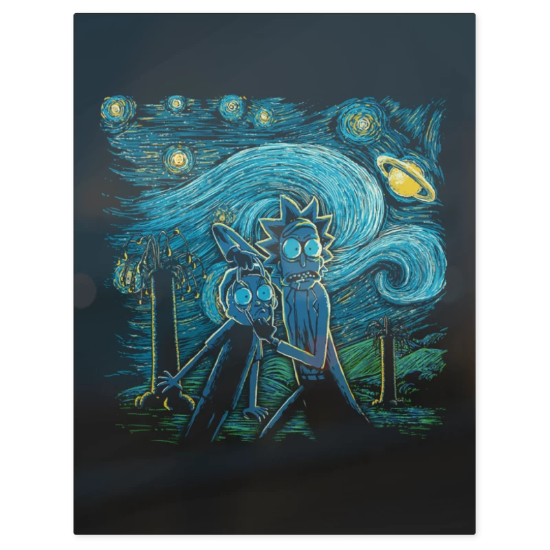 Rick and Morty Estrellado – Print Metálico