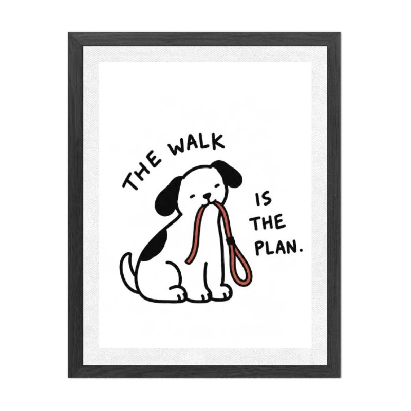 Cuadro The Walk Is the Plan – Disfruta el Camino