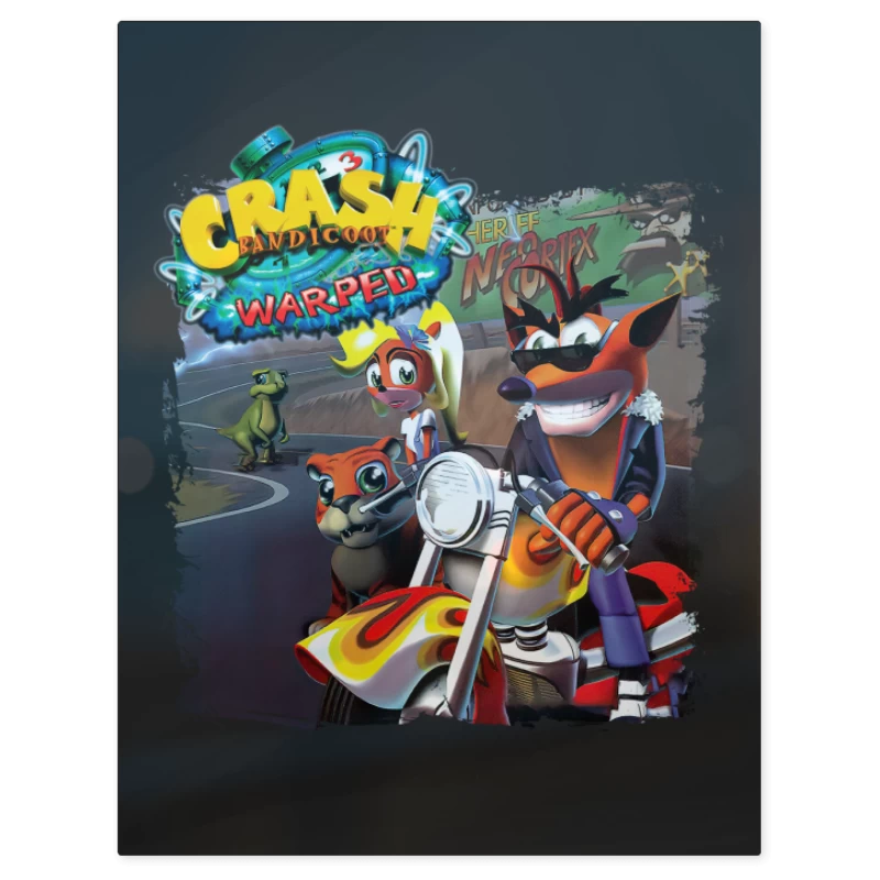 Crash Bandicoot 3 Warped – Print Metálico