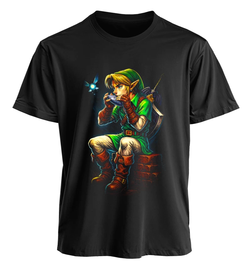 Polera The Legend of Zelda Ocarina of Time Link Navi